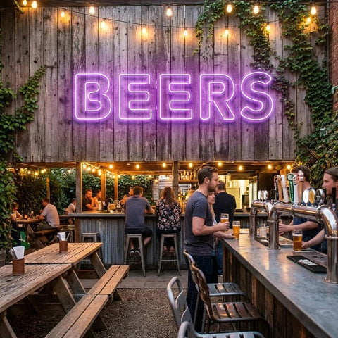 Beers Led Neon Sign Light