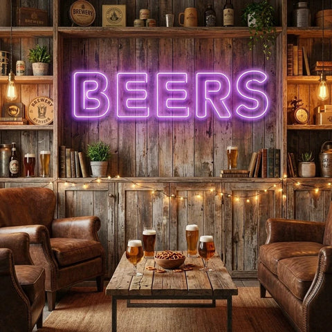 Beers Led Neon Sign Light
