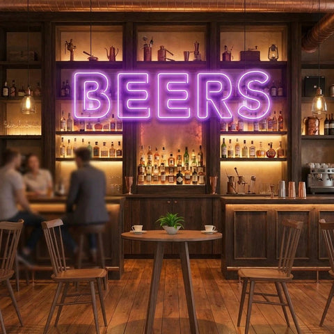 Beers Led Neon Sign Light