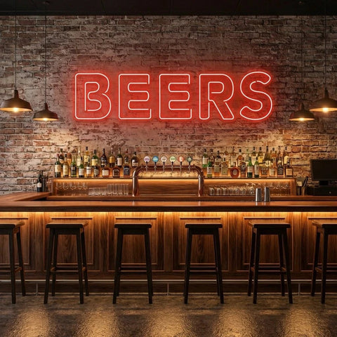 Beers Led Neon Sign Light