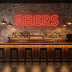 Beers Led Neon Sign Light