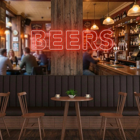 Beers Led Neon Sign Light