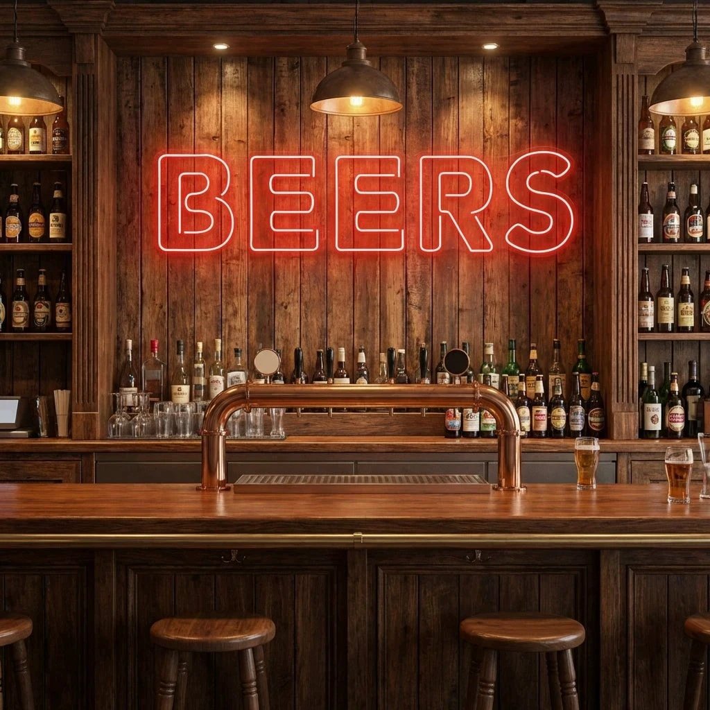 Beers Led Neon Sign Light