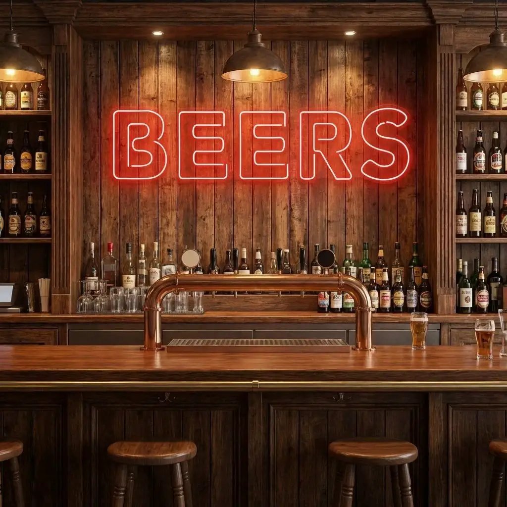 Beers Led Neon Sign Light