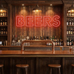 Beers Led Neon Sign Light