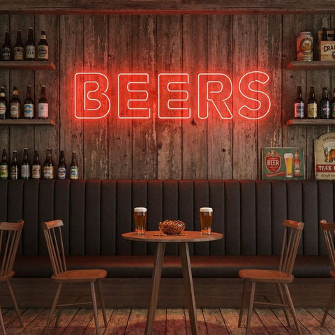 Beers Led Neon Sign Light