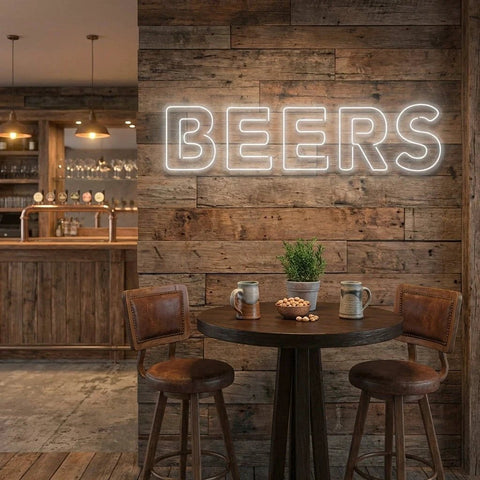 Beers Led Neon Sign Light