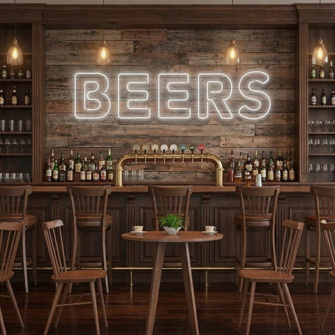 Beers Led Neon Sign Light