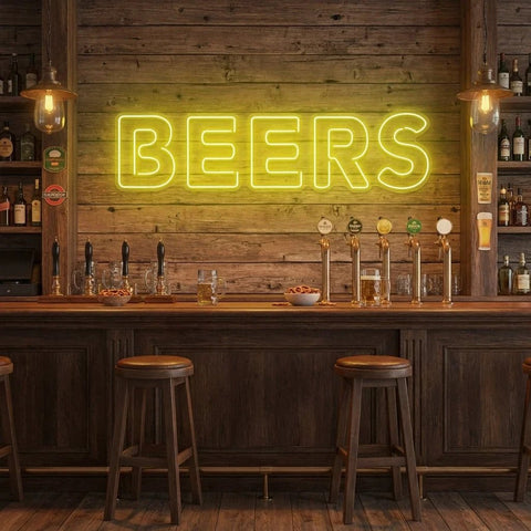 Beers Led Neon Sign Light