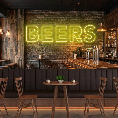 Beers Led Neon Sign Light