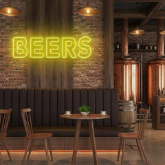Beers Led Neon Sign Light