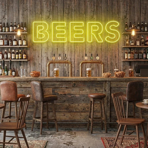 Beers Led Neon Sign Light