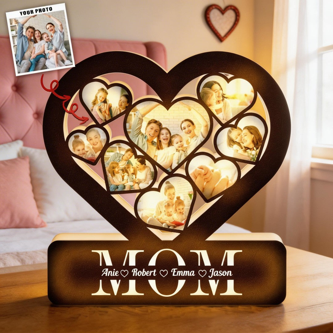 Best Mom Custom Multi Photo Mother's Day - Personalized Light Box