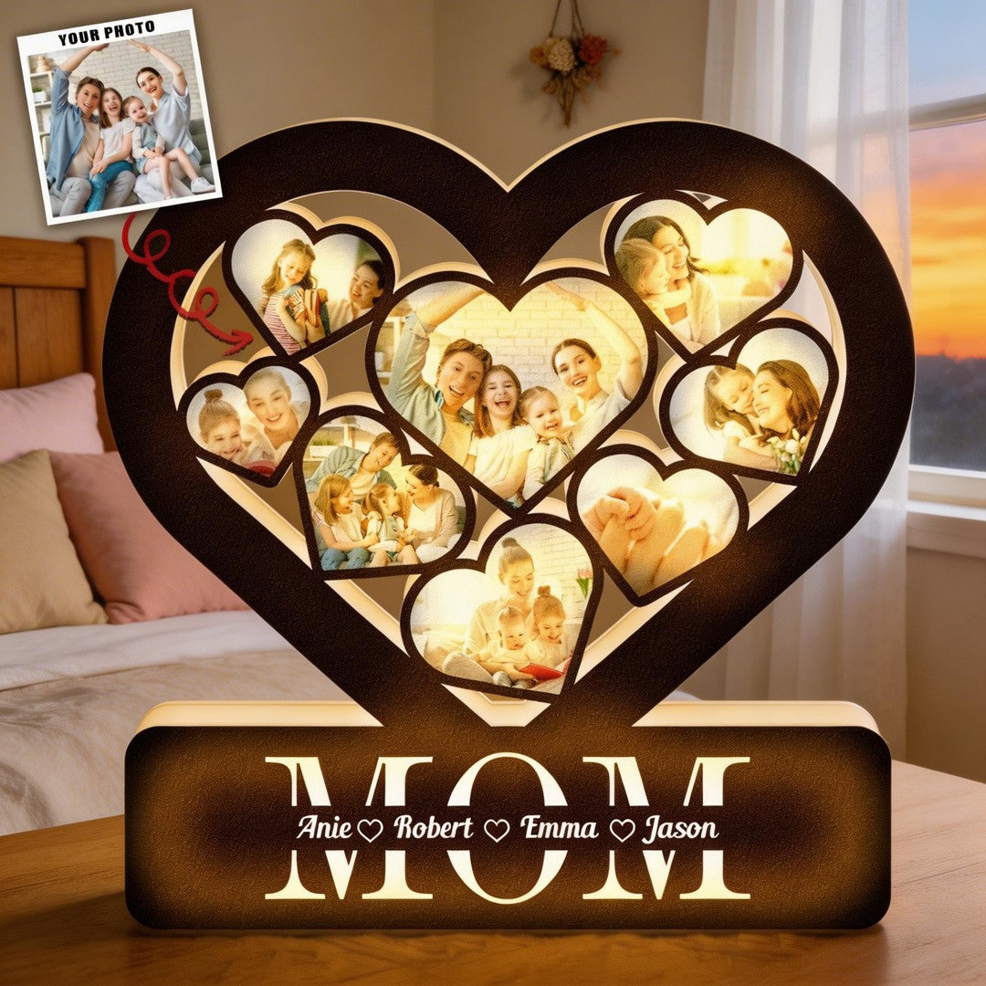 Best Mom Custom Multi Photo Mother's Day - Personalized Light Box