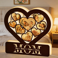 Best Mom Custom Multi Photo Mother's Day - Personalized Light Box