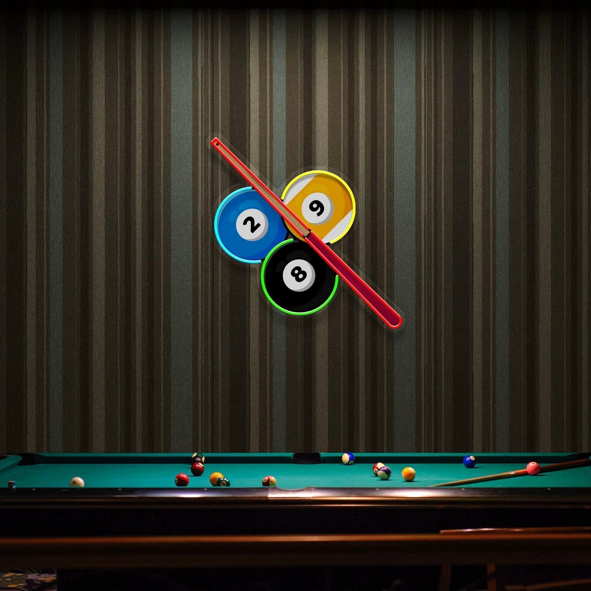 Best Billiards Room Ideas Artwork Led Neon Sign Light
