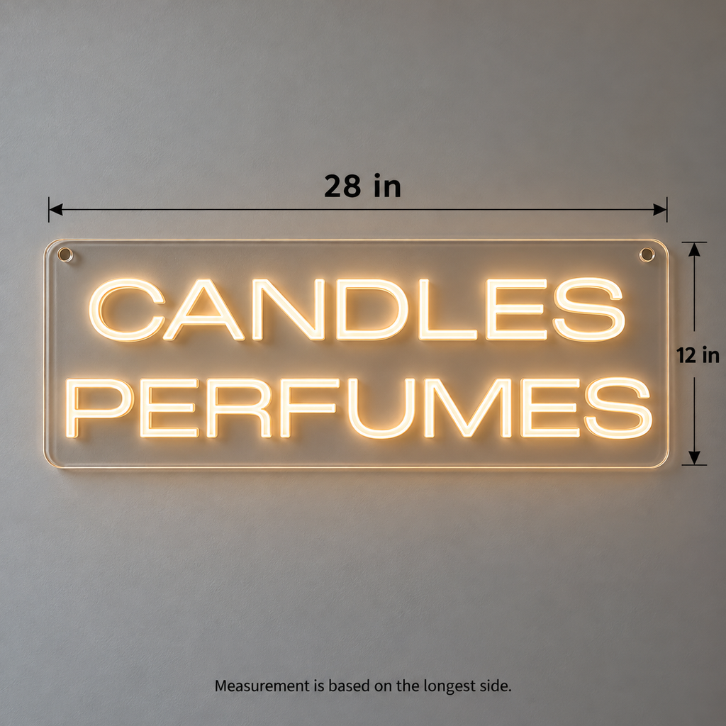 Candles Perfumes Custom LED Neon Sign