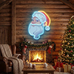 Big Beard Santa Led Neon Sign Light