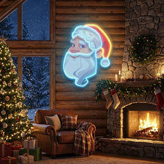 Big Beard Santa Led Neon Sign Light