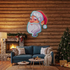 Big Beard Santa Led Neon Sign Light