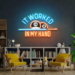 Billiard, Pool Or Snooker Room Decor Artwork Led Neon Sign Light