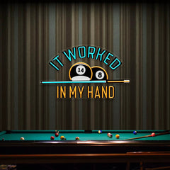 Billiard, Pool Or Snooker Room Decor Artwork Led Neon Sign Light