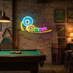 Billiard, Pool, Snooker Decor Artwork Led Neon Sign Light