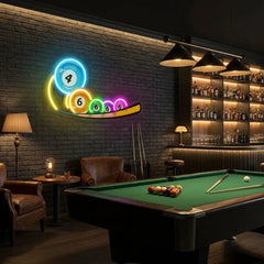 Billiard, Pool, Snooker Decor Artwork Led Neon Sign Light