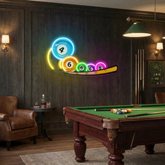 Billiard, Pool, Snooker Decor Artwork Led Neon Sign Light