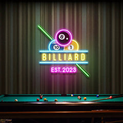 Billiards Pool Room Decor Artwork Led Neon Sign Light