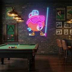 Billiards Room Decor, Gift For Pool Player Artwork Led Neon Sign Light