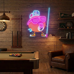 Billiards Room Decor, Gift For Pool Player Artwork Led Neon Sign Light
