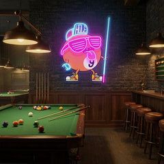 Billiards Room Decor, Gift For Pool Player Artwork Led Neon Sign Light