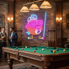 Billiards Room Decor, Gift For Pool Player Artwork Led Neon Sign Light