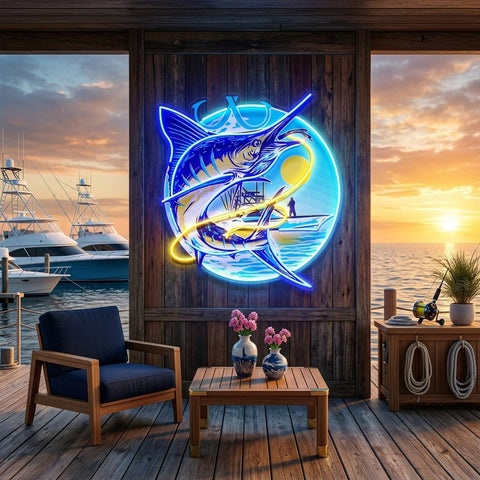 Blend with The Ocean Waves LED Neon Sign Light Pop Art