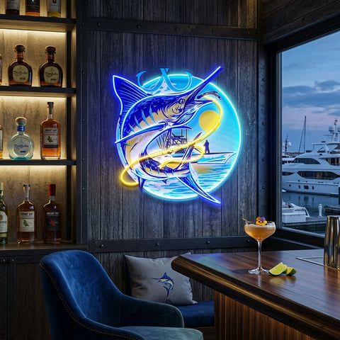 Blend with The Ocean Waves LED Neon Sign Light Pop Art