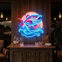 Blue Sea Fish LED Neon Sign Light Pop Art