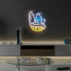 Blue Shell Led Neon Sign Gaming Room Decor Sign