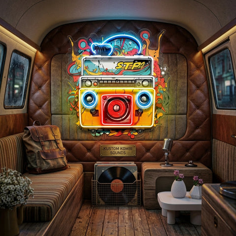 Boombox Colorful LED Neon Sign Light Pop Art