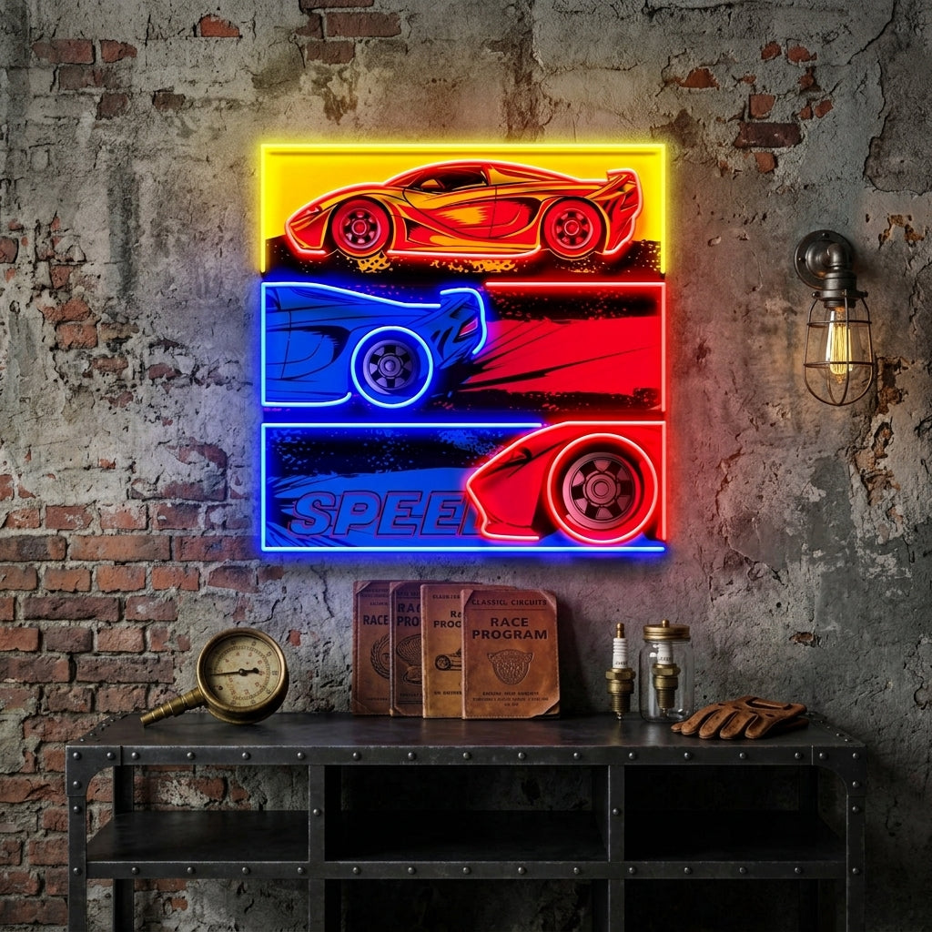 Born To Race LED Neon Sign Light Pop Art