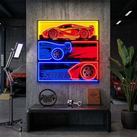 Born To Race LED Neon Sign Light Pop Art
