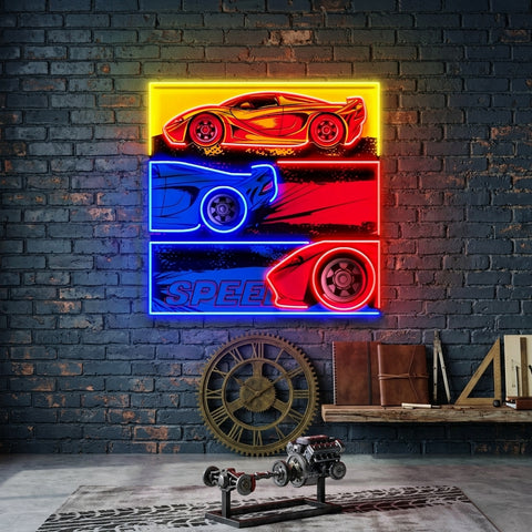 Born To Race LED Neon Sign Light Pop Art