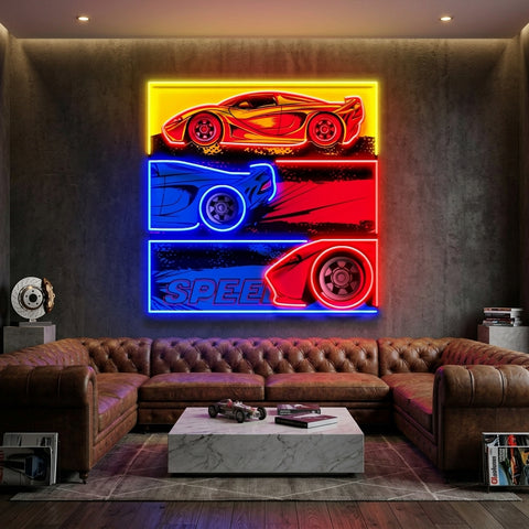 Born To Race LED Neon Sign Light Pop Art