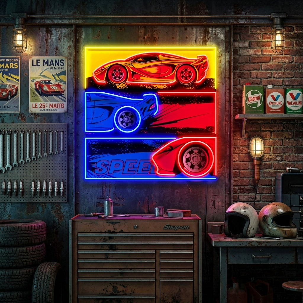 Born To Race LED Neon Sign Light Pop Art