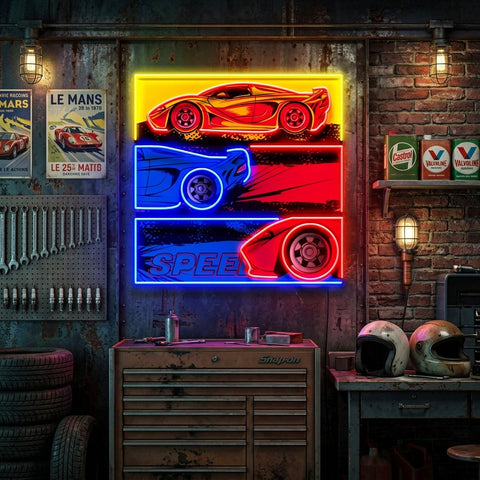 Born To Race LED Neon Sign Light Pop Art
