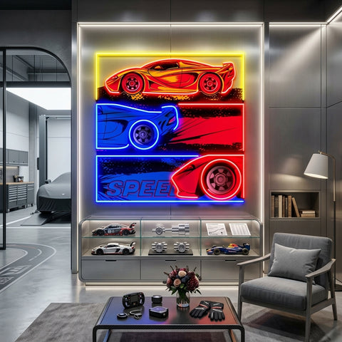 Born To Race LED Neon Sign Light Pop Art