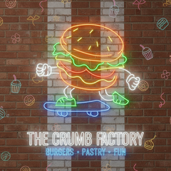 Burger Skateboarding Neon Sign Led Neon Sign
