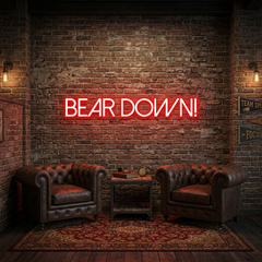 Custom Neon: BEAR DOWN!