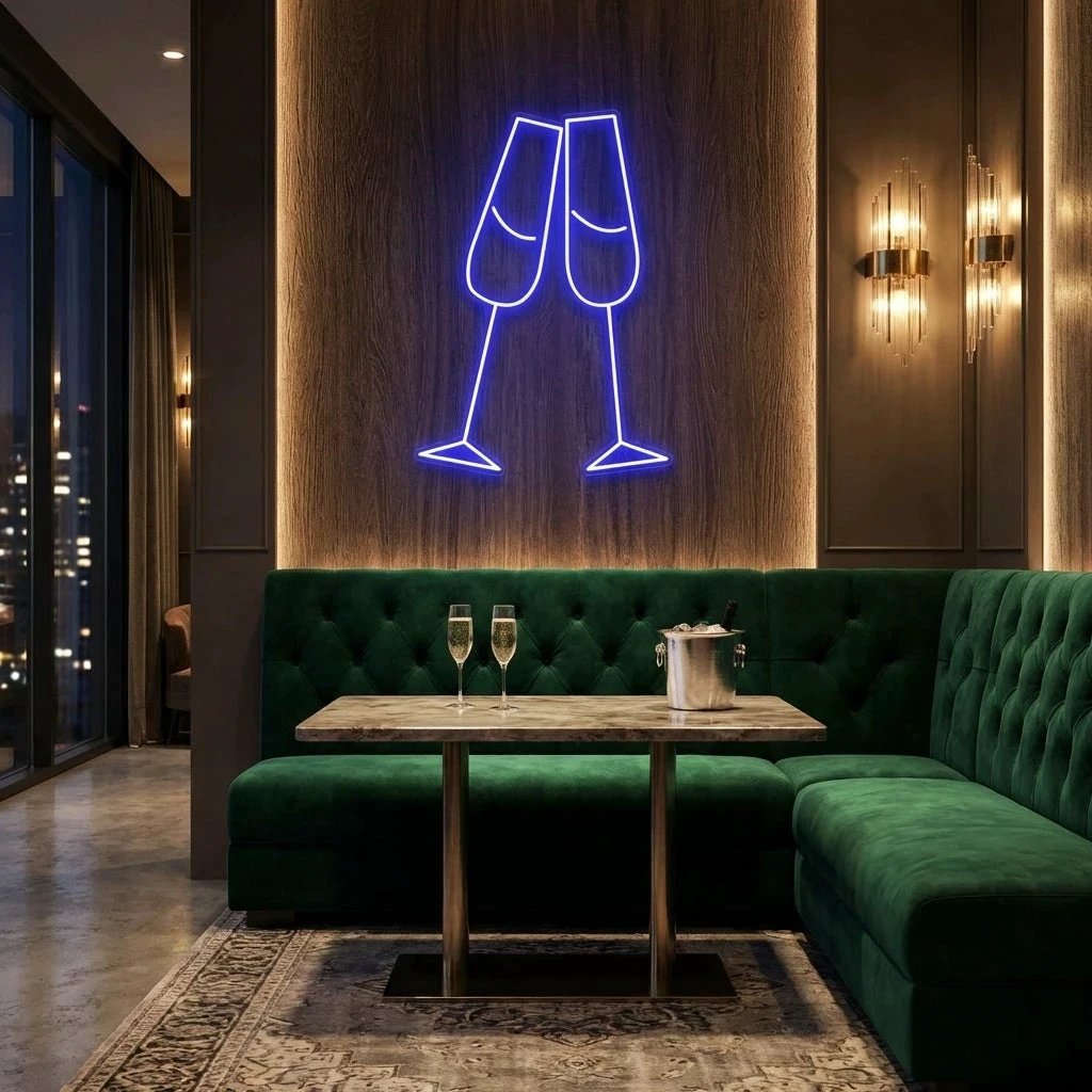 Champagne Led Neon Sign Light