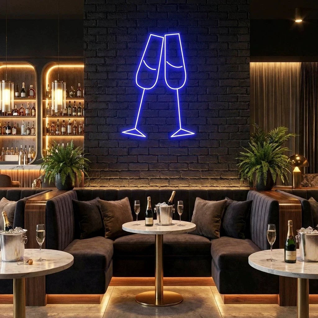Champagne Led Neon Sign Light